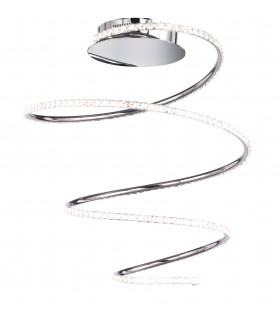 SOLLER lámpara de techo cromo 1 bombilla LED