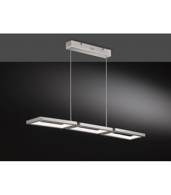 Lampada a sospensione VISO nichel opaco 1 lampadina a LED