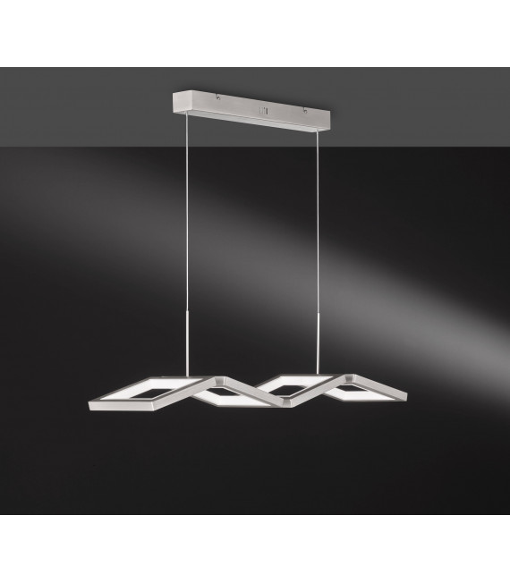 VISO lámpara colgante níquel mate 1 bombilla LED