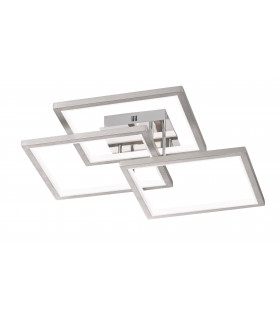 VISO Plafón níquel mate 1 bombilla LED