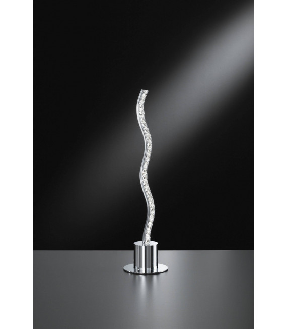 Lampada da terra AMMARI cromata 1 lampadina a LED