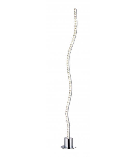Lampada da terra AMMARI cromata 1 lampadina a LED