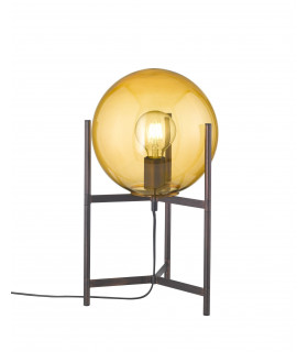 Tischlampe RONDA Antikbraun 1 Glühbirne