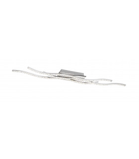 Plafoniera cromata KANSAS 1 lampadina a LED