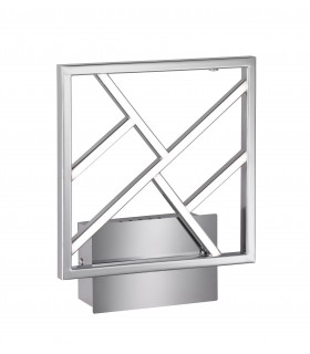 Lampada da parete FOX nichel opaco 1 lampadina a LED