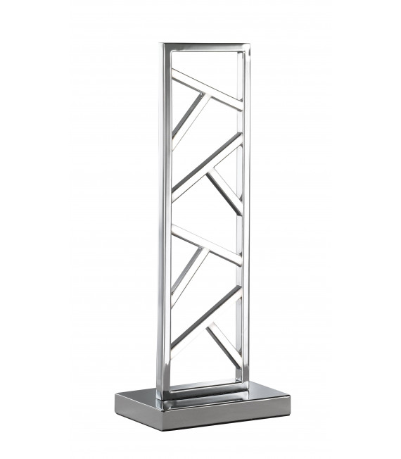 Lámpara de mesa FOX níquel mate 1 bombilla LED
