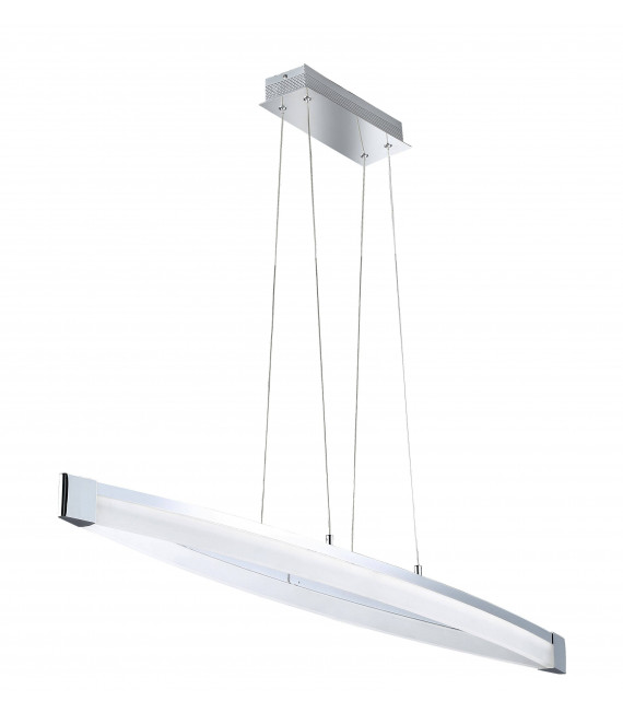 VANNES lámpara colgante cromada 1 bombilla LED