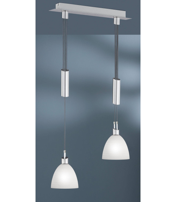 Lampada a sospensione SAVANNAH nichel opaco 2 lampadine