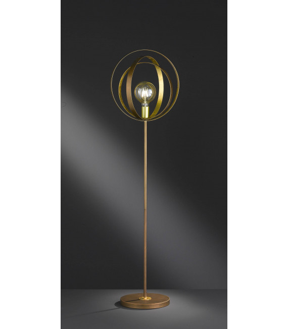 Lampada da terra marrone Cordoba 1 lampadina