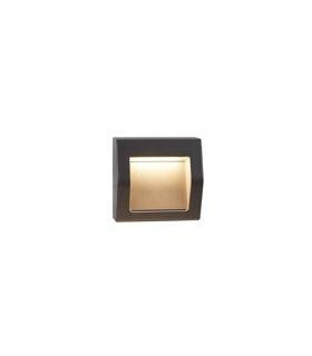 Applique per esterno a led, alluminio, nero