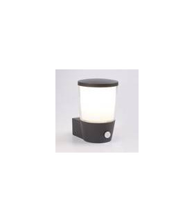 LED Außenwandleuchte, Aluminiumguss und Glas, schwarz