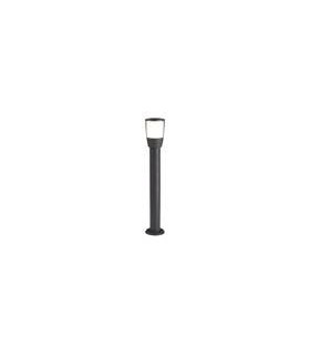 Borne Tuscon avec détecteur, fonte d'aluminium et polycarbonate, noir, 45 cm