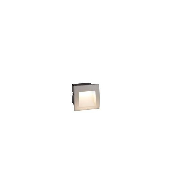 Lampada da parete Caviglia, fusione di alluminio e vetro opale, grigio, 9 cm