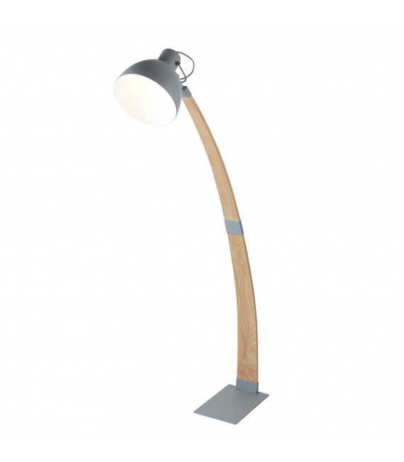 Nanna Stehlampe, Esche, mit Lampenschirm