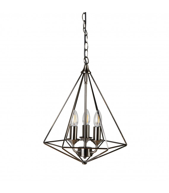 plafonnier ventilateur vintage 2 ampoules e27 max 60w brun patiné