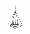 Suspension Diamond, en argent ancien, 1 ampoule