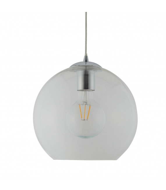Kugeln Pendelleuchte, Braunglas, 25 cm