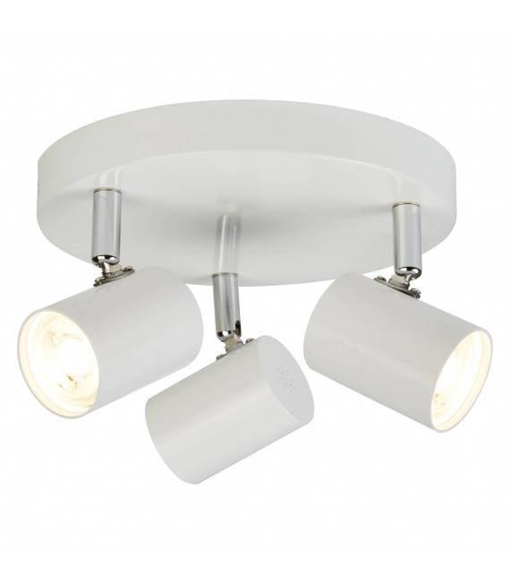 Plafoniera Rollo, cromata, 3 lampadine