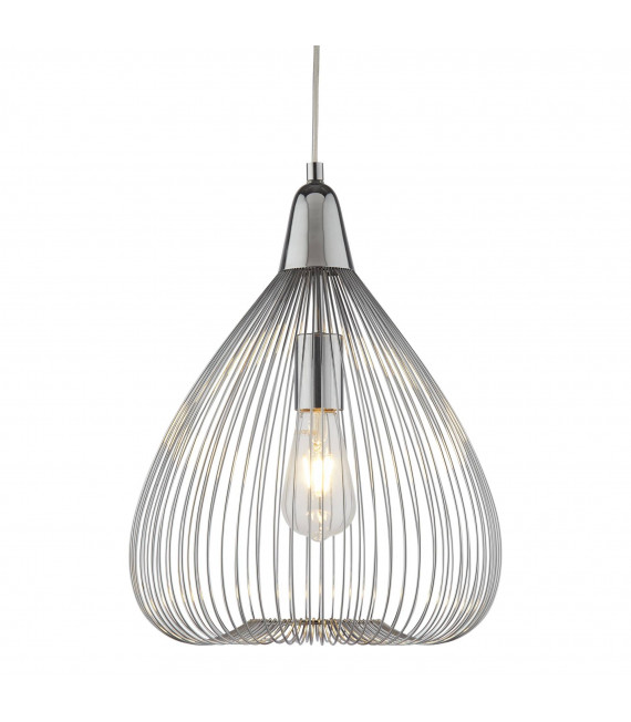Suspension 50 cm Avalon, rotin blanc