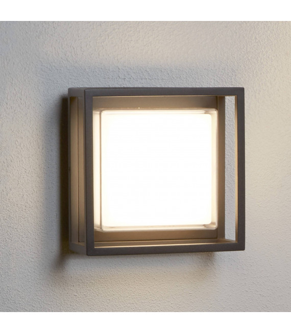 Deckenleuchte 29 cm Außenleuchten aus Aluminium und Polycarbonat