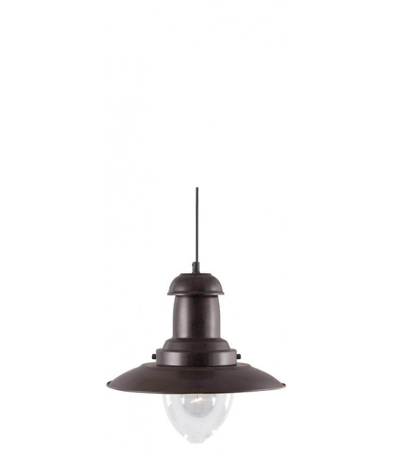 1 Glühbirne Fisherman Pendelleuchte, Glas, rostbraun