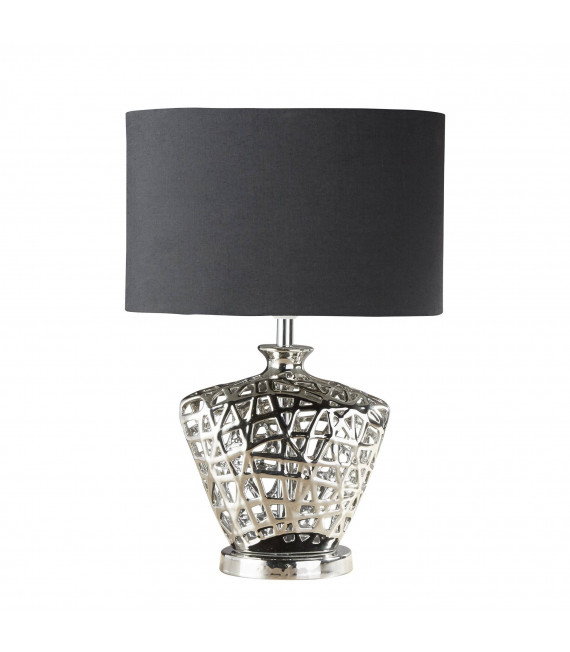 Brookside Lampe, Keramik, mit Lampenschirm