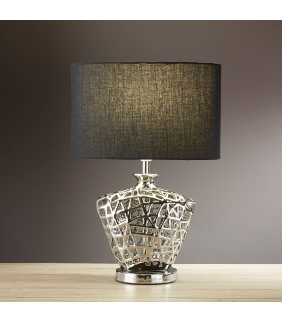 Brookside Lampe, Keramik, mit Lampenschirm