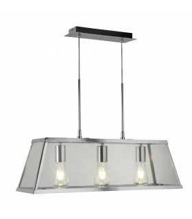 Voyager 65 cm Pendelleuchte, schwarz, aus Glas