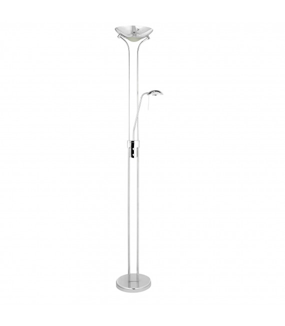 Mutter & Kind Stehleuchte, aus antikem Messing und Glas, LED