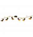 Barre Diablo, noir et or, 4 ampoules