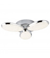 plafonnier ventilateur vintage 2 ampoules e27 max 60w brun patiné