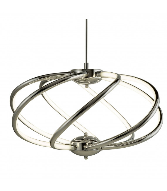 Lampada a sospensione Bardot, cromata, 29W
