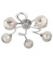 plafonnier ventilateur vintage 2 ampoules e27 max 60w brun patiné