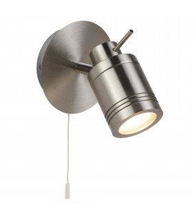 Samson Wandleuchte, antikes Messing, 1 Glühbirne
