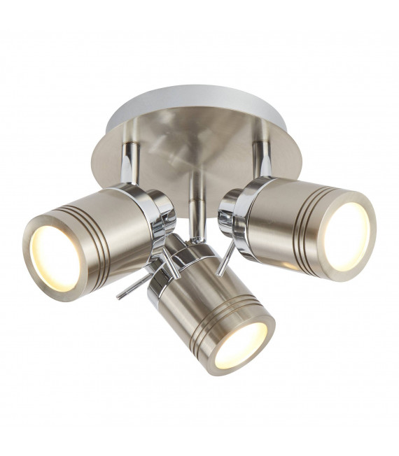 Lampada da soffitto Samson, ottone antico, 3 lampadine