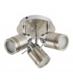 plafonnier ventilateur vintage 2 ampoules e27 max 60w brun patiné