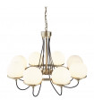 plafonnier ventilateur vintage 2 ampoules e27 max 60w brun patiné