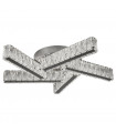 Plafonnier 14W Clover, en chrome et cristal