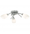plafonnier ventilateur vintage 2 ampoules e27 max 60w brun patiné
