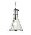 Suspension 21 cm Pendant, en chrome et verre