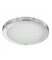 Plafonnier 40 cm Led Vesta, en chrome, cristal et verre