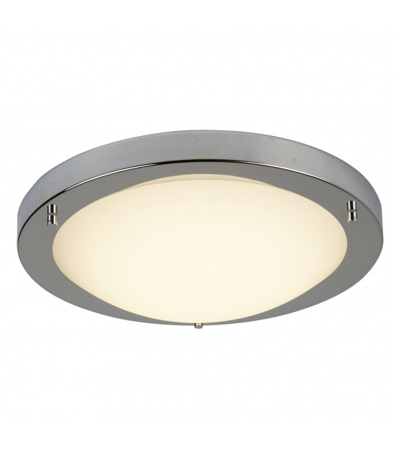 Deckenleuchte 31 cm Led Flush, aus Chrom und Glas