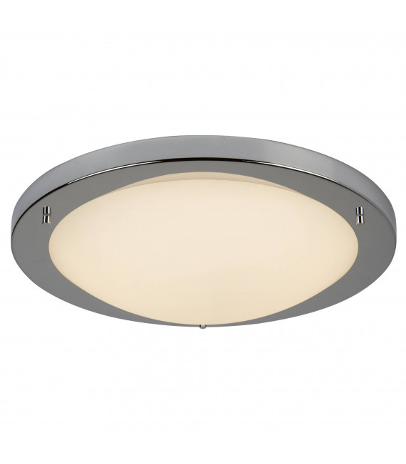 Plafoniera 31 cm Led Flush, in cromo e vetro