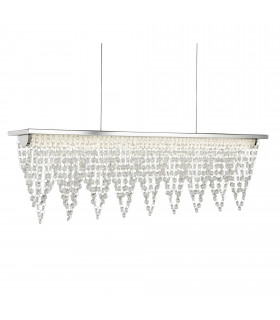 Lampada da soffitto Willow 73 cm, in cromo e acrilico