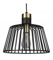 Suspension 1 ampoule Bell Cage, noir