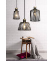 plafonnier ventilateur vintage 2 ampoules e27 max 60w brun patiné
