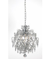 HÄRINGE crystal ceiling light chrome 3 bulbs