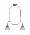 ÅSNEN ceiling light in steel 2 bulbs