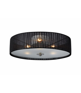 BYSKE ceiling light black 3 bulbs