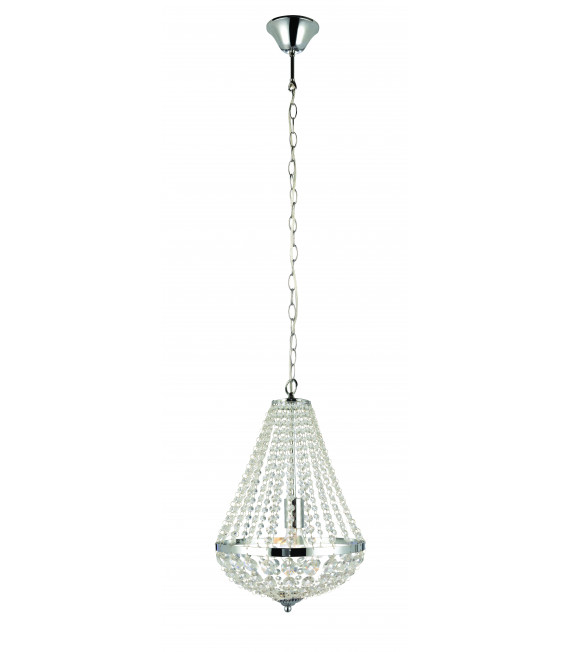 GRÄNSÖ Kristall Deckenleuchte Chrom 1 Glühbirne